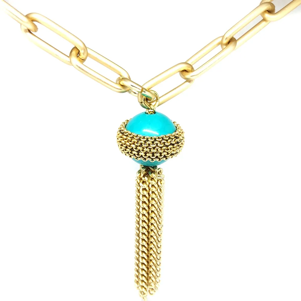 Handmade aluminium gold plated necklace Handmade aluminium gold plated necklace
