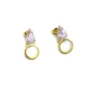 Brass earings gold plated