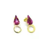 Brass earings gold plated