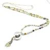 Handmade necklace with amazonite beads and sterling silver