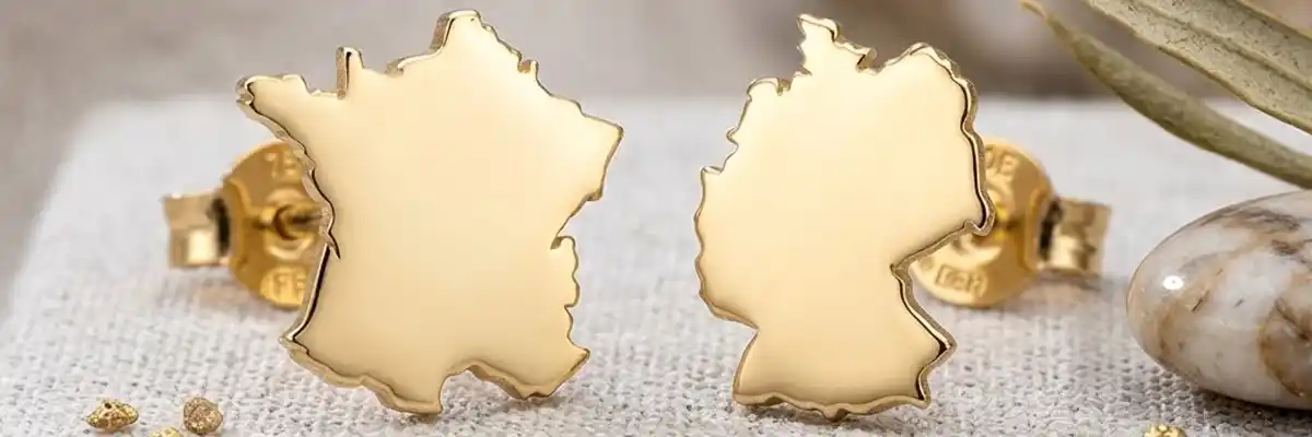 Country-Region map earrings