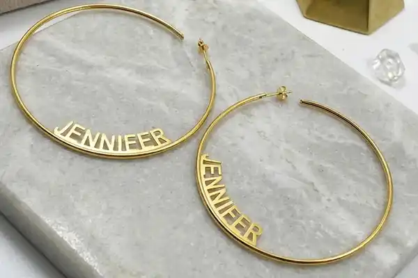 Earrings with Names - Dates