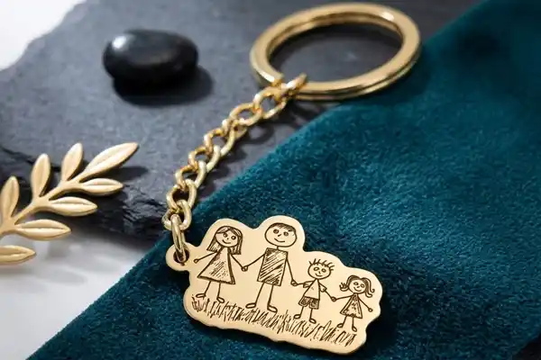 Keychains with kids drawings