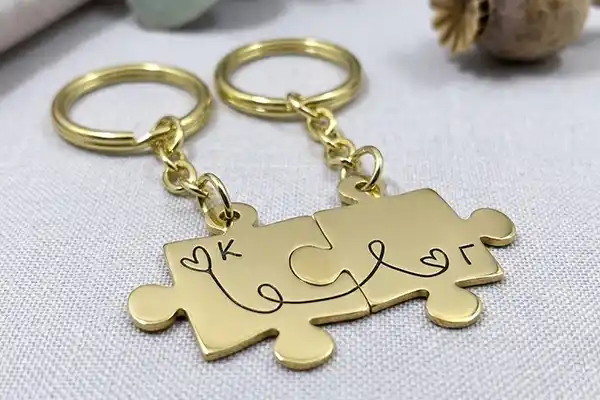 Keychains with monograms