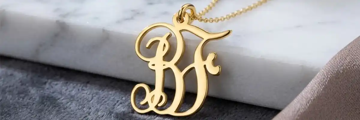 Necklaces with monograms