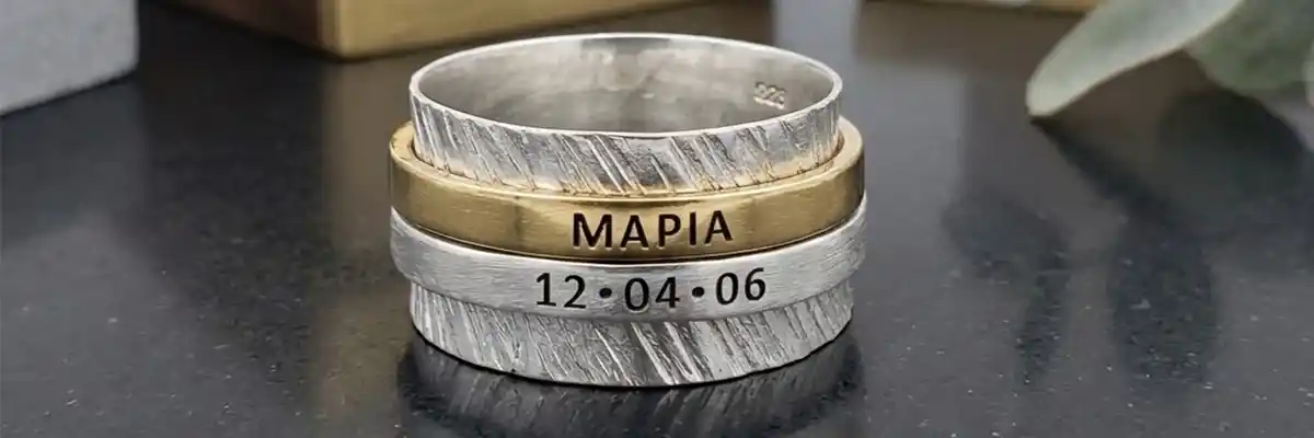 Rings with Names - Dates