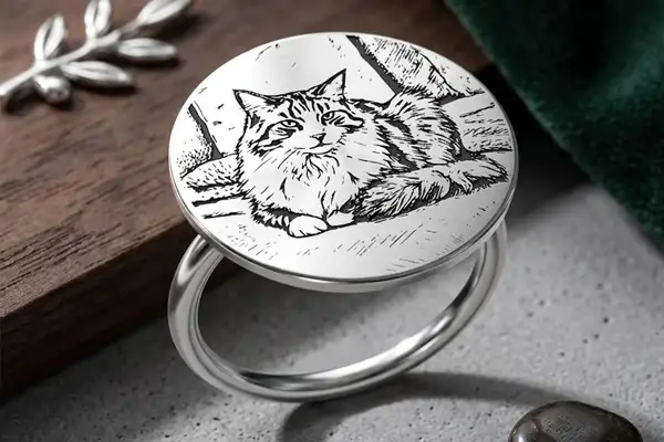 Δαχτυλίδια με χάραξη φωτογραφίας